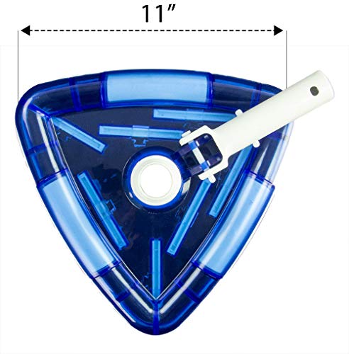 Aqua Select See-Thru Pool Vacuum Head | Perfect For Above Ground and Inground Swimming Pools | Features Nylon Bristles and Rubber Sides - Thumbnail 2