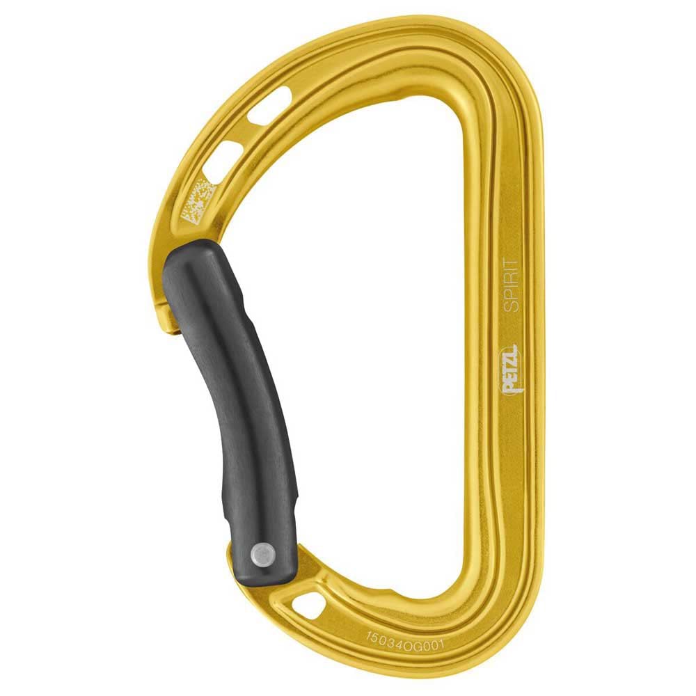 Petzl, Spirit, Carabiner, Yellow, U, Unisex Adult