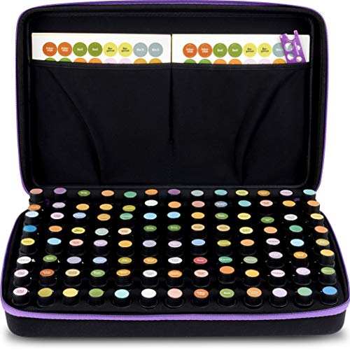 Essential Oils Storage for 104 Bottles - Holds 10 15 20 ml Young Living & Doterra bottles - Essential Oil Box - Essential Oil Case - Essential Oil Storage box - Essential oil Holder Organizer