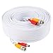 BNC Video Power Cable 100 Feet Pre-Made All-in-One Video Security Camera Cable Wire with Two Connectors for CCTV DVR Surveillance System