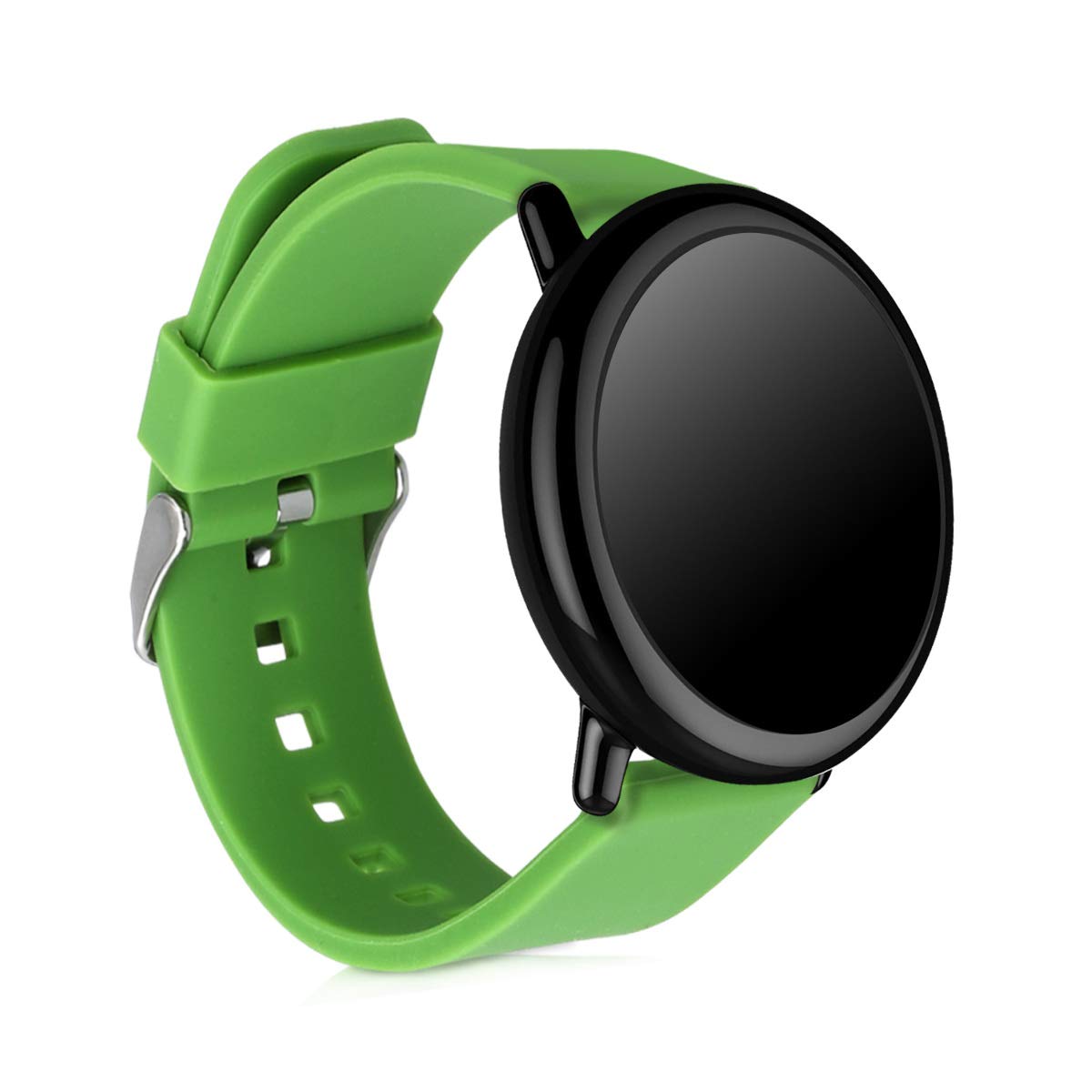 kwmobile Silicone Watch Strap for Xiaomi Huami Amazfit Pace 2 / Stratos - 2X Fitness Tracker Replacement Band Wristband Bracelet Set with Clasp