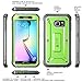 Galaxy S6 Edge Case, SUPCASE Full-Body Rugged Holster Case with Out Built-in Screen Protector for Samsung Galaxy S6 Edge (2015 Release), Unicorn Beetle PRO Series - Retail Package (Green/Gray)