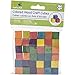 Krafty Kids 203755 CW301 Craftwood Cubes, 0.63in, Vibrant Colored, 36-Piece