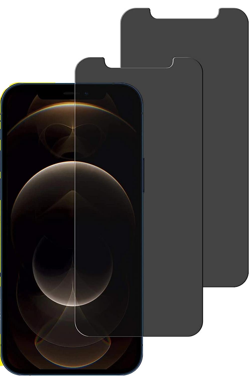 Hkess 2 Pack Anti-Spy Screen Protector for Huawei Mate 10 Pro - Full Screen Privacy Screen Protector, 3D Tempered Glass Film, 9H Hardness Anti-Peeping Full Coverage Protector Anti Scratch
