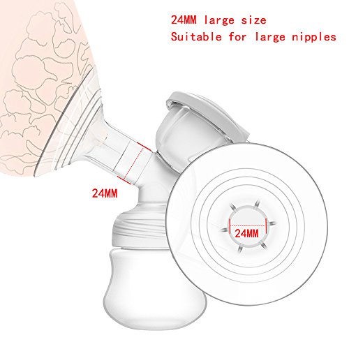 Electric Breast Pump,Comfort Breastfeeding Breast Pump Milk Pump, Single Baby Breast Pump for Travel USB Charging 9 Levels Massage Suction HD LED Display …