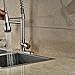 Senlesen Brushed Nickel Kitchen Sink Faucet Pull Out Down Sprayer Mixer Taps Wet Sink Bar Faucets with 10'' Hole Cover Plate