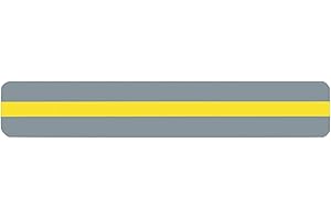 Ashley Productions ASH10800 Reading Guide Strip, 1.5" Wide, 8.5" Length, 0.05" Height, Yellow