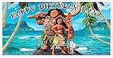 Moana Birthday Banner Personalized Party Backdrop Decoration