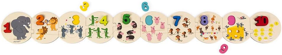 Janod 20 Piece I Learn to Count Puzzle - 18 Months+ - J02706