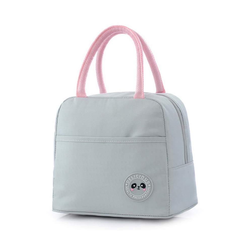 Lunch Bag Insulated Lunch Bags for Women,Lunch Cool Bag Adults Water-Resistant Thermal Leak-Proof Lunch Organizer for Children Men Work Picnic (Grey)