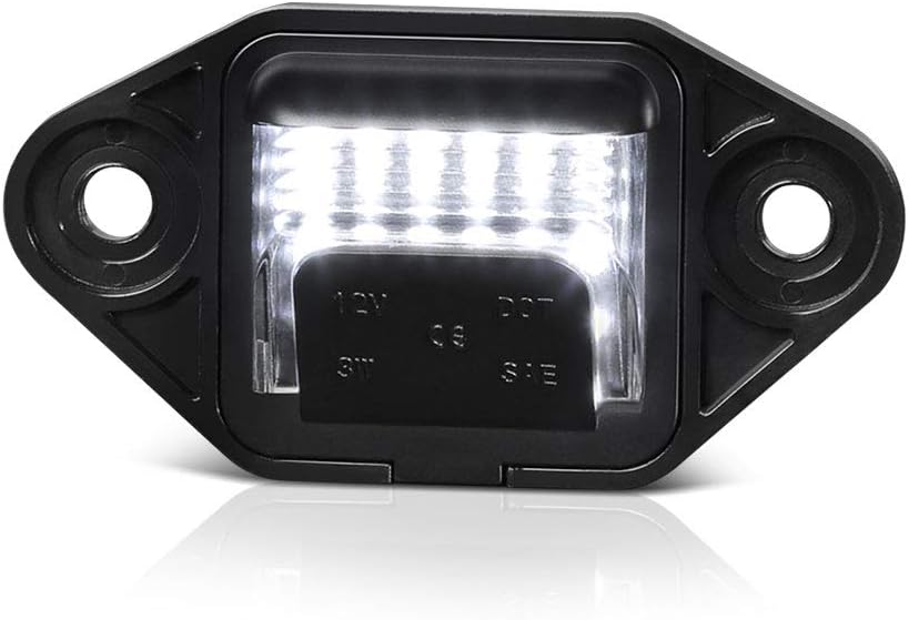 VIPMOTOZ Full LED License Plate Light Lamp Assembly