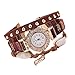 CdyBox Women's 6 Pack Inlay Diamond Wrist Watches Wrap Around Bracelet Analog Quartz Dress Wrist Watches Gifts