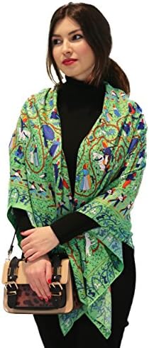 Women's Fashion Luxury Silk Scarf 51" x 51" Hand-rolled hemming 100% Silk (Pink)