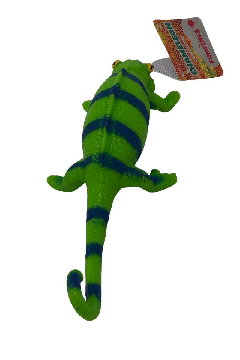 Keycraft Fumfings Strechy Squishy Beanie Toys - CAMELEON Raptile Modeled on Nature Original Animal Living, Durable BPA Free Material, Washable ideal for science, school projects, Kinetic Education