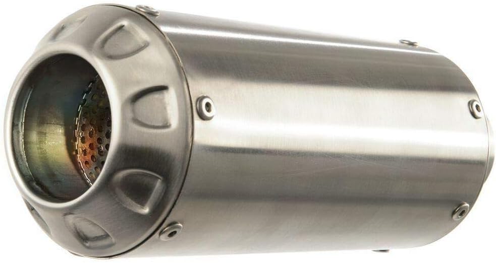 Hotbodies Racing MGP Growler Slip-On Exhaust (Stainless Steel with Stainless End Cap) for 16-17 Suzuki GSX-S1000