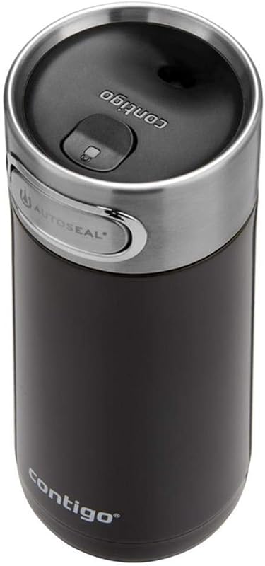 Luxe Autoseal, tazza termica, thermos acciaio inox, borraccia chiusura sottovuoto, bicchiere chiusura ermetica, lavastoviglie, tazza caffè con coperchio pulizia facile senza BPA; White Zinfand