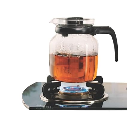 Borosil Carafe Flame Proof Glass Kettle With Stainer, 1L