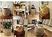 OrganizerPro Jute Storage Baskets Dual Handles Woven Storage Basket Floor Bin Pot Plant Cover Basket Belly Baskets Rope Basket, Nursery Baskets & Baby Room Baskets, Planter Basket