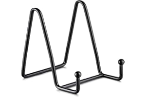 4P 3IN Plate Stands Set for Display Decorative Tabletop Easel Holders for Displaying Pictures Books and Art
