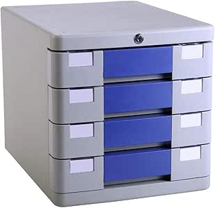 Archivador plano Organizador de Oficina 4 cajones con archivador de