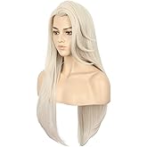 karlery Adult Women Long Wavy Blonde Princess Wig Halloween Cosplay Wig Costume Anime Party Wig