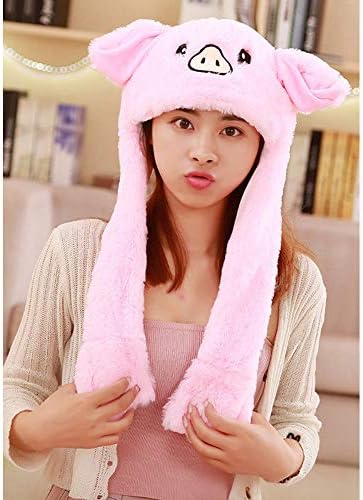 Cute Animal Plush Bunny Hat Funny Moving Up Down Ears Hat for Kids Girls Gifts
