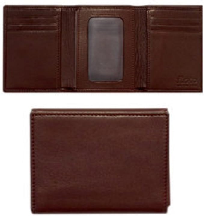 Johnston & Murphy Men's Trifold Wallet Billfolds,Mahogany