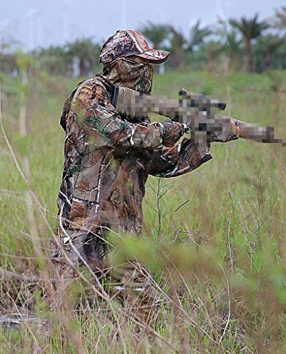 ALLIWEI Dünner Tarnanzug des Sommers, bionischer Jagdanzug passt Stoff atmungsaktiver Moskito-Fischen-Jagdfeld… – Bild 4