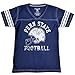 College Kids NCAA Girls V Neck Short Sleeve Football Tee