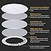 B-right 12W 6-inch Dimmable Round LED Panel Light 960lm Ultra-Thin 5000K Cool White LED Recessed Ceiling Lights for Home Office Commercial Lighting