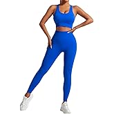 SJBSJB 2 Piece Workout Sets for Women Sports Bras and High Waisted Leggings Yoga Outfits Set for Women