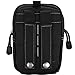 CAMTOA Multi-Purpose Poly Tool Holder EDC Pouch Camo Bag Military Nylon Utility Tactical Waist Pack Camping Hiking Pouch (Black 1)
