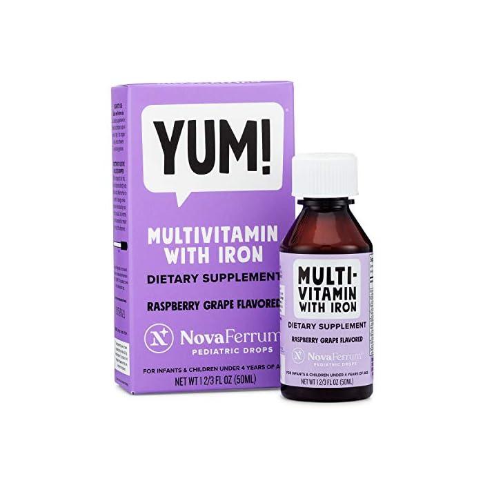 NovaFerrum YUM | Multivitamin with Iron for Infants and Toddlers | Multivitamin with Iron For Kids | Immune Support…