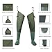 FISHINGSIR Fishing Hip Waders for Men with Boots Waterproof Breathable Hip Boots Women