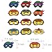 12PCS Ninja Ninjago Felt Masks for Kids Super hero Birthday Party Supplies
