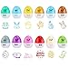 Easter Stamps for Easter Baskets Stuffers, Kids Easter Egg Hunting Game 1.5 Inches Diameter, Set of 12