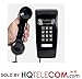 Industrial Wall Phone with Dialpad & Wallplate - Black by HQTelecom