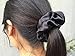 Maxfeel 100% Pure Muberry Silk Hair Scrunchie Multicolor (black)