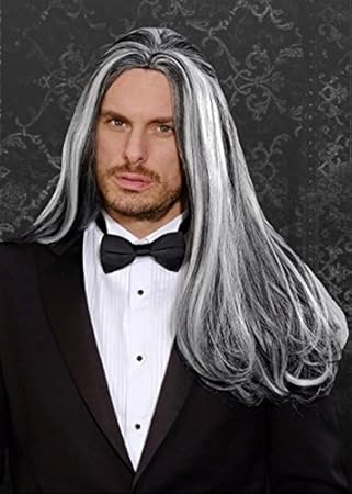 Amazon Com Mens Deluxe Halloween Victorian Vampire Wig Beauty
