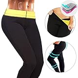 CROSS1946 Women's Slimming Long Pants leggings Yoga Hot Thermo Neoprene Sweat Sauna Body Shapers for Weight Loss M
