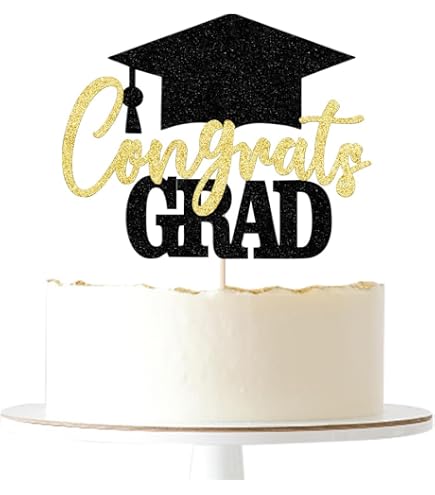 24 Pack Class Of 2025 Graduation Cake Toppers - Diploma Cap & Congrats Grad Decorations For Cupcakes, Desserts - View #8