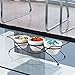 Ceramic Serving Bowls with Metal Rack - Round White Bowls Party Display Set for Serving Snacks, Appetizers, Candy, Nuts and Dips