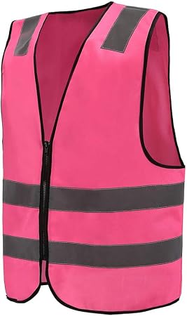 Gilet De Securité Réfléchissant Haute Visibilitégilet Jaune Réfléchissantgilet Déquitation Fluo Moto Auto Haute Visibilité En20471 Conforme à La