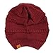 Wrapables® Winter Warm Knitted Infinity Scarf and Beanie Hat Set, Burgundy