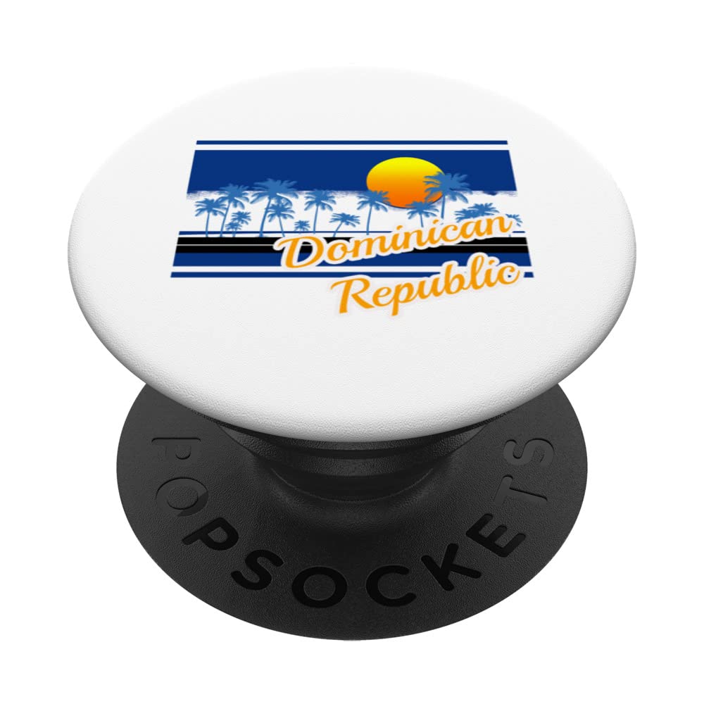 Dominican Republic Vintage Surf Style Retro Beach PopSockets Swappable PopGrip
