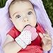 Giftty Panda Teething Mitten, Wearable Teething Toys Teether Mitt for Babies, Self-Soothing Toy with Handy Travel Bag