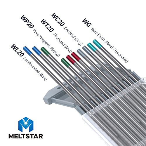 Meltstar TIG Welding Tungsten Electrodes Combination Settings Thoriated