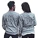 Fanala The King And His Queen Letter Printed Matching Couple Sweatshirts Pullover
