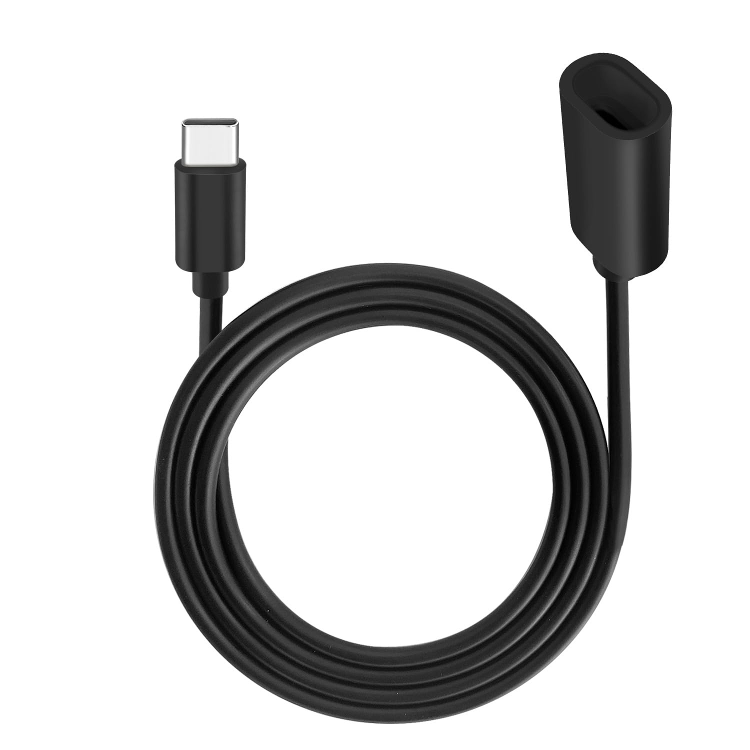 Photo 1 of 10ft Long Type C Extension Cable, USB C Male to Female Extender Cord Compatible with Ring Pan-Tilt Indoor Cam (2024 Release)? Mag-Safe Charger? iPhone16 /15 (Black, 10FT)