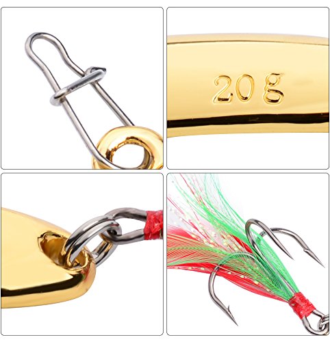 image for Sunlure Spoon Fishing Lures Metal Jig Lure Cranbait Casting Sinker Spo
